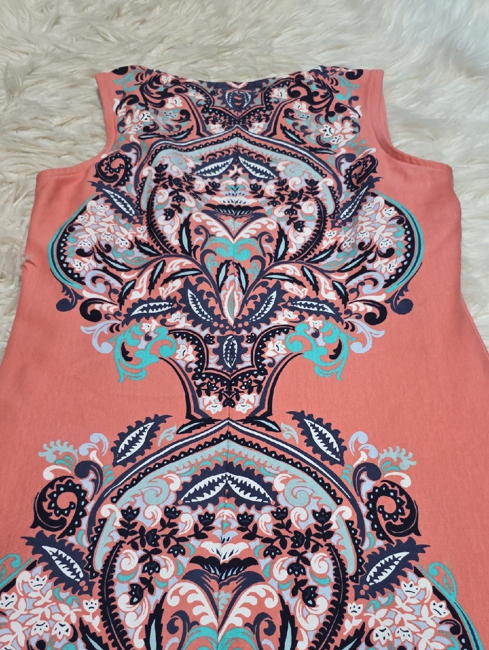 New York & Company Paisley Dress- S Petite - Picture 5 of 9